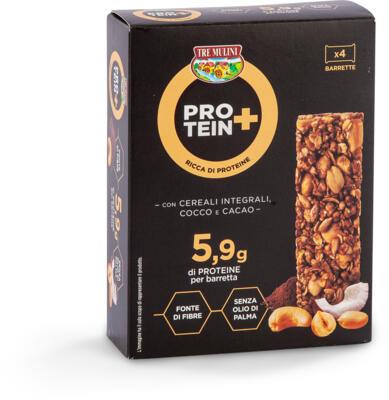 BARRETTE PROTEICHE CON CEREALI INTEGRALI, COCCO E CACAO