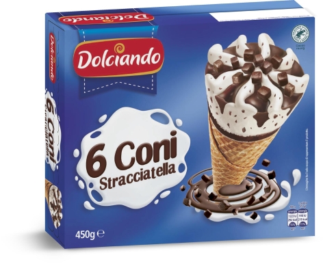 CONI STRACCIATELLA, 6 PZ