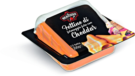 FETTINE DI FORMAGGIO FUSO CON CHEDDAR