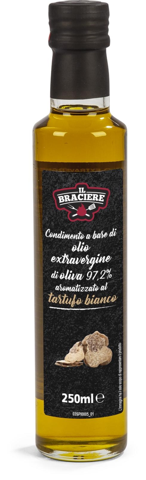 CONDIMENTO 
A BASE DI OLIO EXTRAVERGINE 
DI OLIVA AL TARTUFO BIANCO