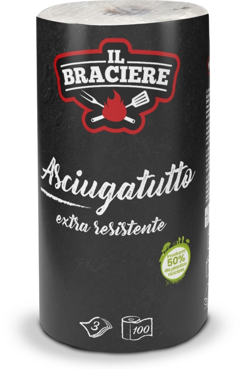 ASCIUGATUTTO EXTRA RESISTENTE 
3 VELI, 100 STRAPPI