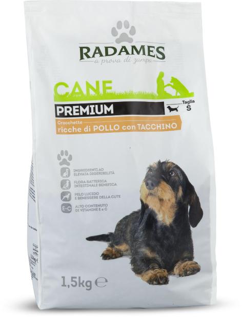 CROCCHETTE PREMIUM 
PER CANE 
TAGLIA S 
RICCHE DI POLLO CON TACCHINO