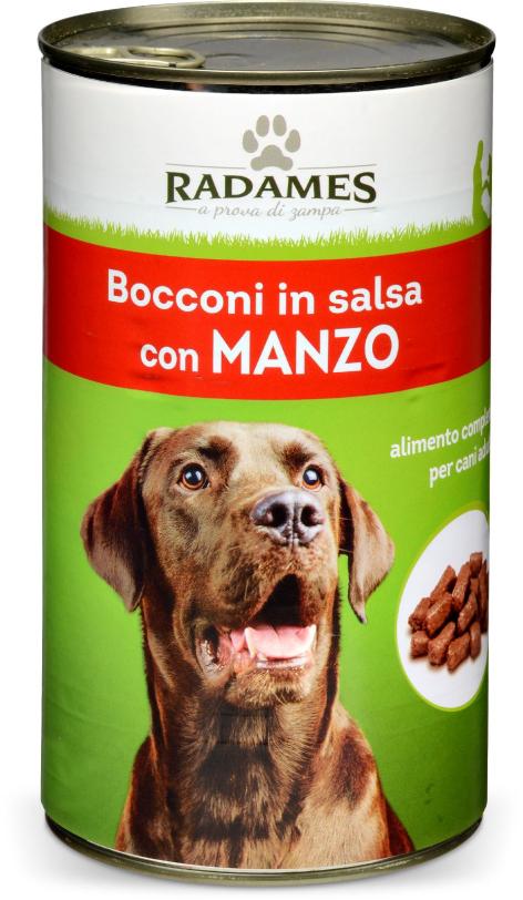 BOCCONI IN SALSA PER CANI CON MANZO