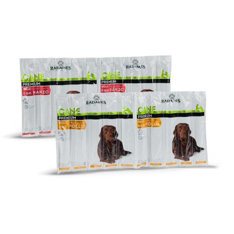 STICK PREMIUM PER CANE CON POLLO/MANZO, 10 PZ