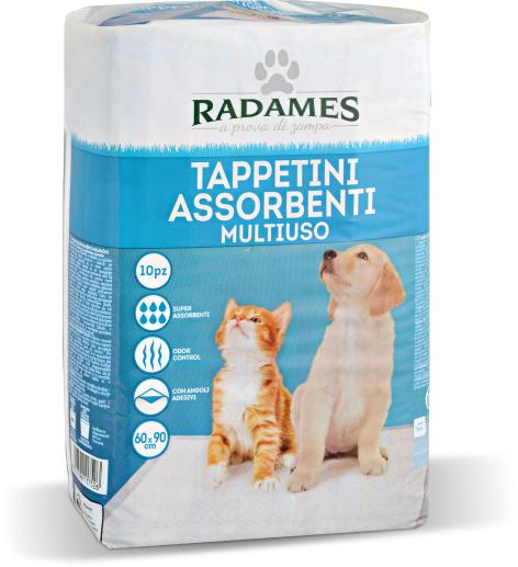 TAPPETINI ASSORBENTI, 
60x90 cm, 10 pz