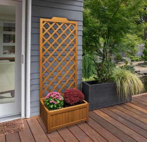 FIORIERA IN LEGNO
CON GRIGLIA