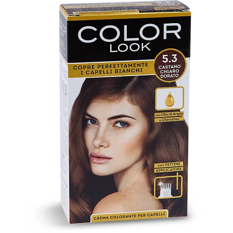 Crema colorante per capelli CASTANO CHIARO DORATO 5.3