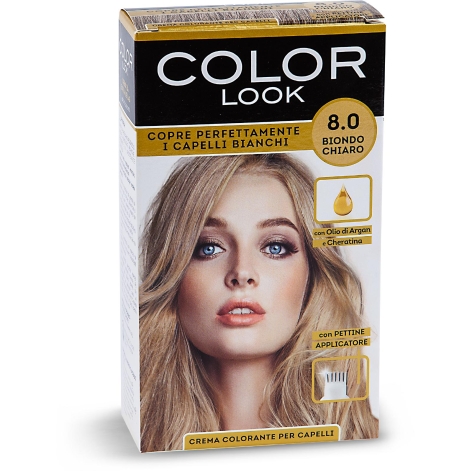 Crema colorante per capelli BIONDO CHIARO 8.0