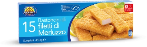 BASTONCINI DI FILETTI DI MERLUZZO, 15 PZ