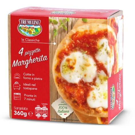 PIZZETTE MARGHERITA, 4 PZ