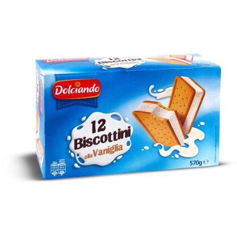 BISCOTTINI ALLA VANIGLIA, 12 PZ