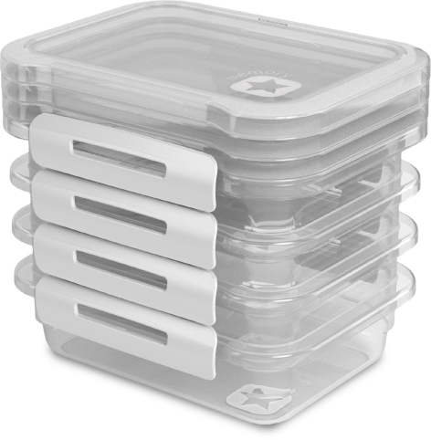 SET CONTENITORI FRIGO CON CLIP