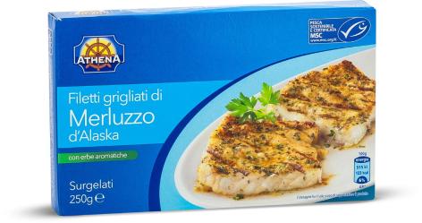 FILETTI GRIGLIATI DI MERLUZZO D'ALASKA CON ERBE AROMATICHE