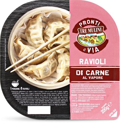 RAVIOLI DI CARNE AL VAPORE, 8 PZ