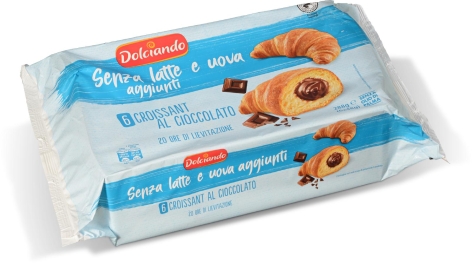 CROISSANT AL CIOCCOLATO SENZA LATTE E UOVA AGGIUNTI, 6 PZ