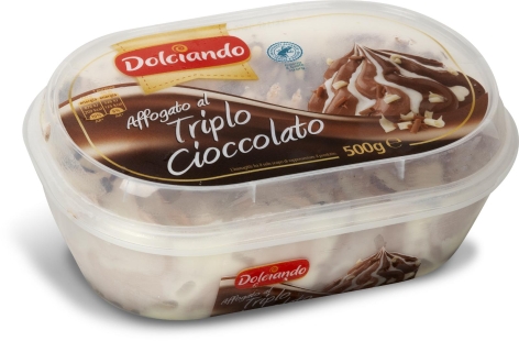 VASCHETTA GELATO AFFOGATO AL TRIPLO CIOCCOLATO