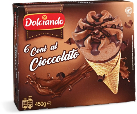 CONI AL CIOCCOLATO, 6 PZ