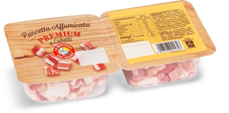 PANCETTA PREMIUM AFFUMICATA A CUBETTI