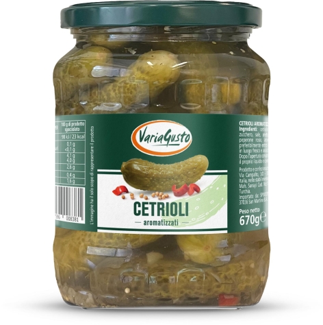 CETRIOLI AROMATIZZATI