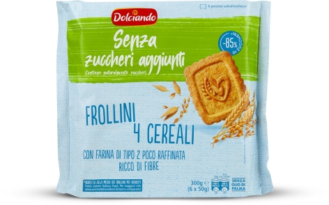 FROLLINI 4 CEREALI 
SENZA ZUCCHERI AGGIUNTI