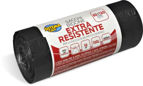 SACCHI ULTRAFORTI, 130 L, 
80 X 120 CM, 
10 PZ