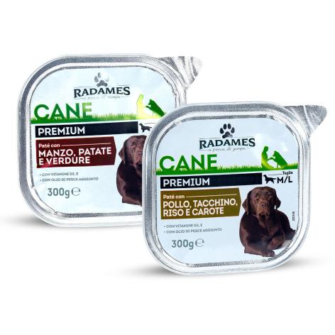 PATÉ PREMIUM PER CANE
TAGLIA M/L
GUSTI ASSORTITI