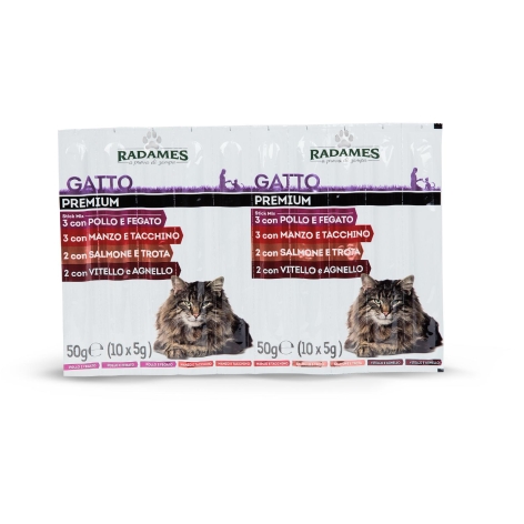 STICK MIX PREMIUM PER GATTO ASSORTITI, 
10 PZ