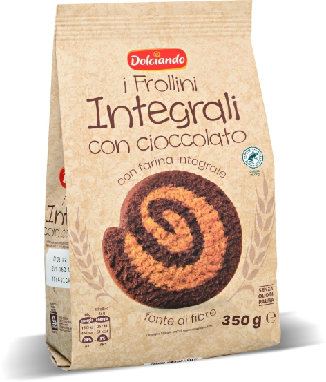 FROLLINI INTEGRALI CON CIOCCOLATO