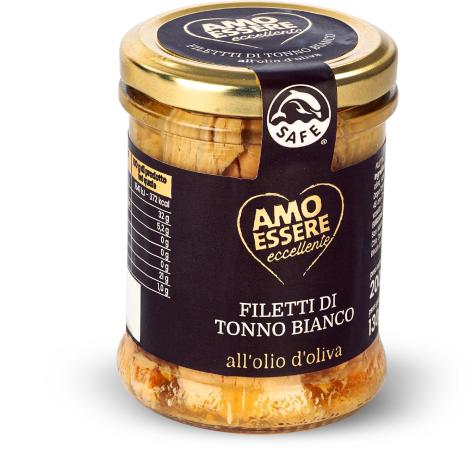 FILETTI DI TONNO BIANCO ALL'OLIO D'OLIVA