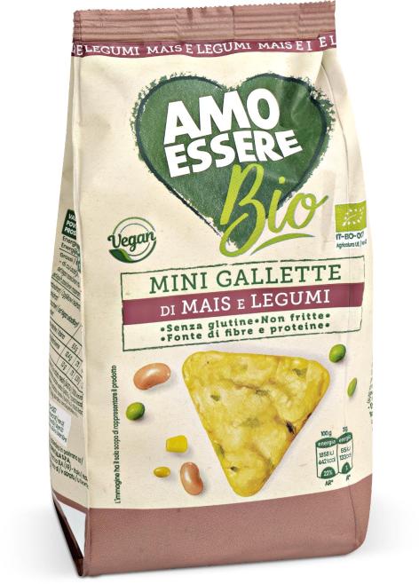 MINI GALLETTE DI MAIS E LEGUMI