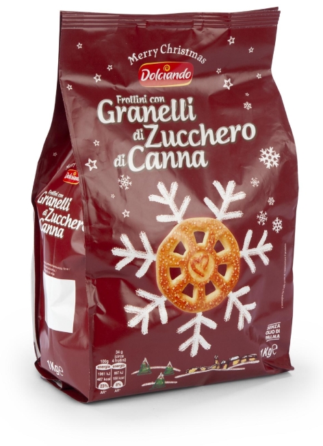 FROLLINI CON GRANELLI DI ZUCCHERO DI CANNA