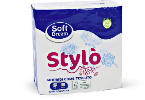 TOVAGLIOLI MORBIDI COME TESSUTO,
2 VELI, 60 PZ