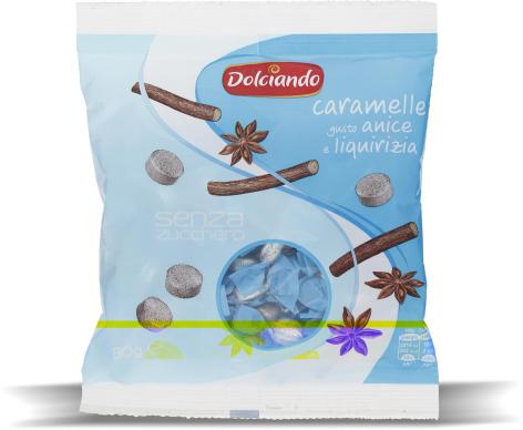 CARAMELLE SENZA ZUCCHERO GUSTO ANICE E LIQUIRIZIA