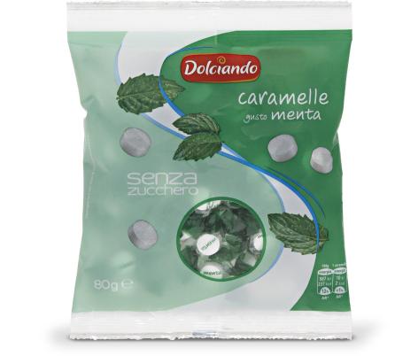 CARAMELLE SENZA ZUCCHERO GUSTO MENTA