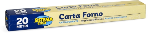 ROTOLO CARTA FORNO, 20 M