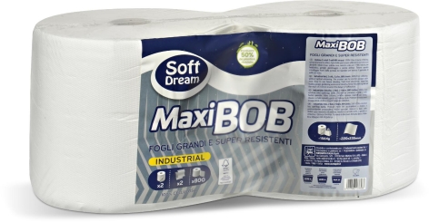 2 BOBINE MAXI BOB, 
2 VELI, 800 STRAPPI