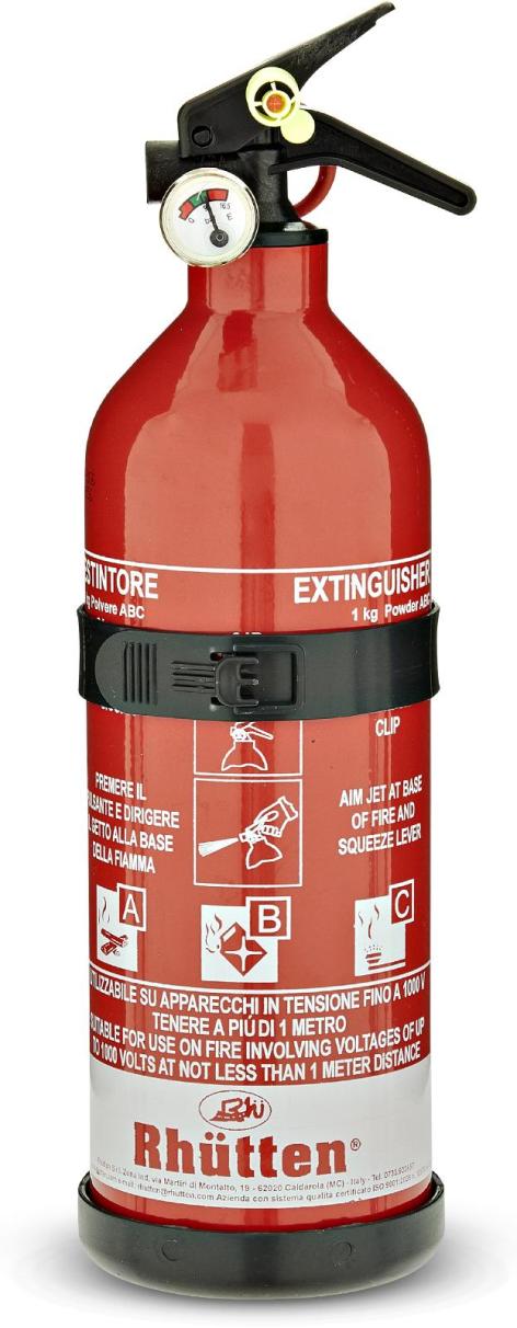 ESTINTORE POLVERE RH 1 KG CON MANOMETRO