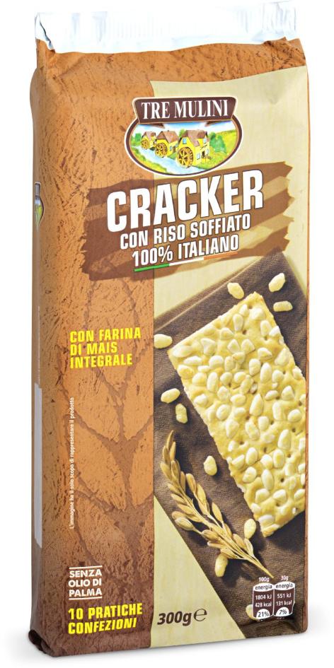 CRACKER CON RISO SOFFIATO