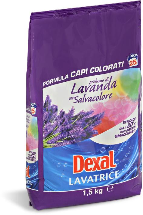 Detersivo in polvere per lavatrice profumo di lavanda