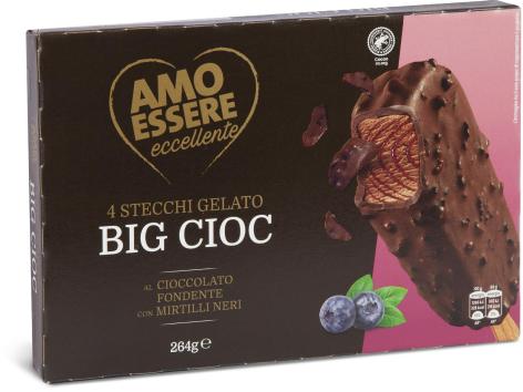 BIG CIOC CIOCCOLATO FONDENTE E MIRTILLO, 4 pz