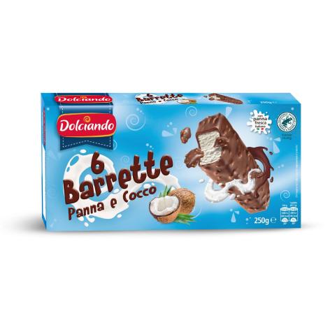 BARRETTE PANNA E COCCO, 6 pz