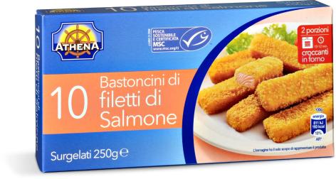 BASTONCINI DI SALMONE, 10 PZ