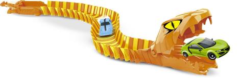 PISTA ANIMALE FEROCE 
CON AUTO IN PLASTICA