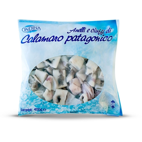 ANELLI E CIUFFI DI CALAMARO PATAGONICO