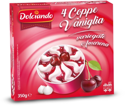 COPPE VANIGLIA VARIEGATE AMARENA,
4 PZ