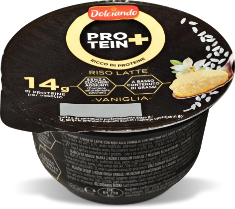 DESSERT RISO LATTE PROTEICO ALLA VANIGLIA