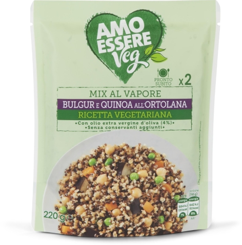 MIX AL VAPORE BULGUR E QUINOA ALL'ORTOLANA