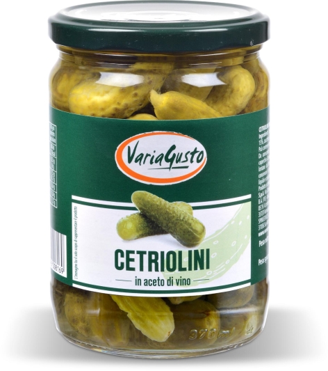 CETRIOLINI in ACETO DI VINO