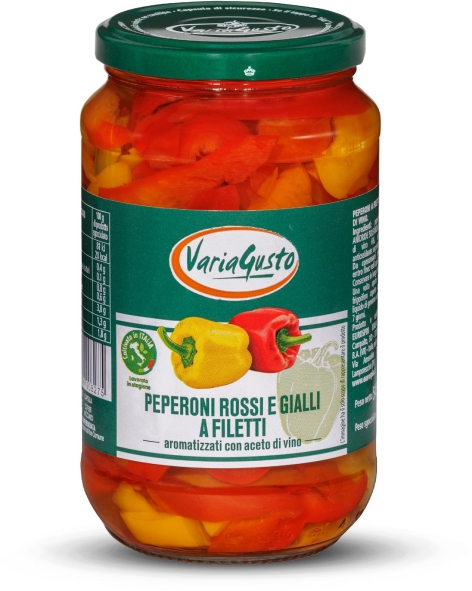 PEPERONI ROSSI E GIALLI A FILETTI