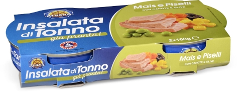 INSALATA DI TONNO MAIS E PISELLI